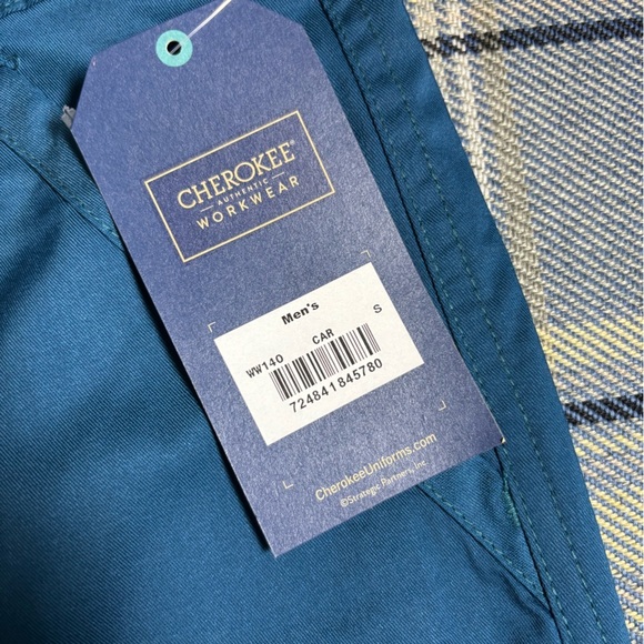 Cherokee Men’s Drawstring Cargo Pants Caribbean Blue - Picture 6 of 11